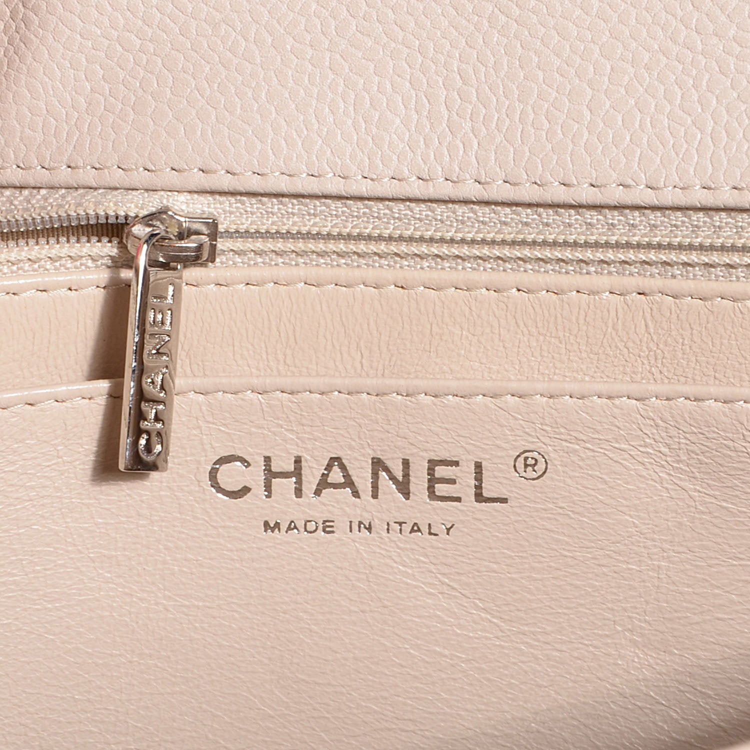 Chanel Caviar Jumbo Single Flap Light Beige 6 of 8