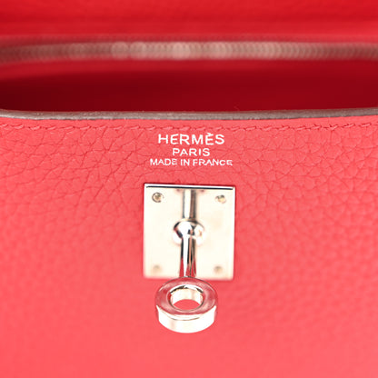 Hermes Togo Kelly Retourne 25 Rouge de Coeur 6 of 13
