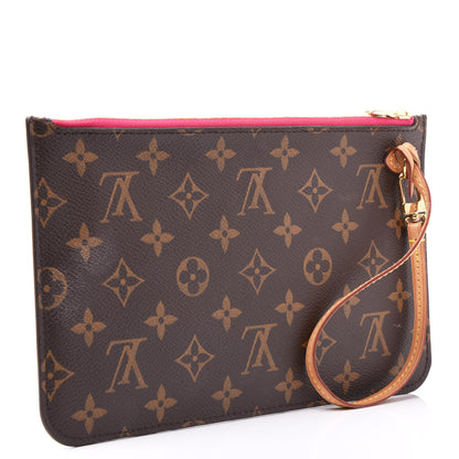 Louis Vuitton Monogram Neverfull MM GM Pochette Pivoine 2 of 9