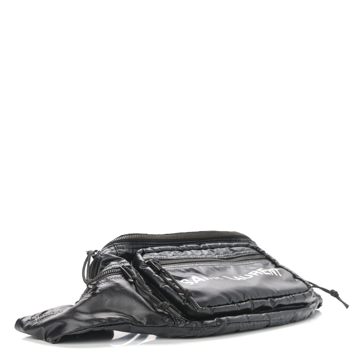 Nylon Logo Ripstop Body Belt Bag Black
