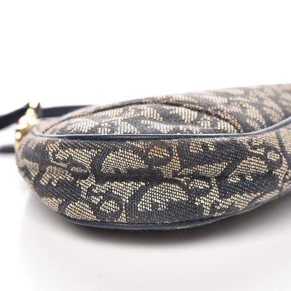 Christian Dior Monogram Mini Saddle Pochette Navy 8 of 11
