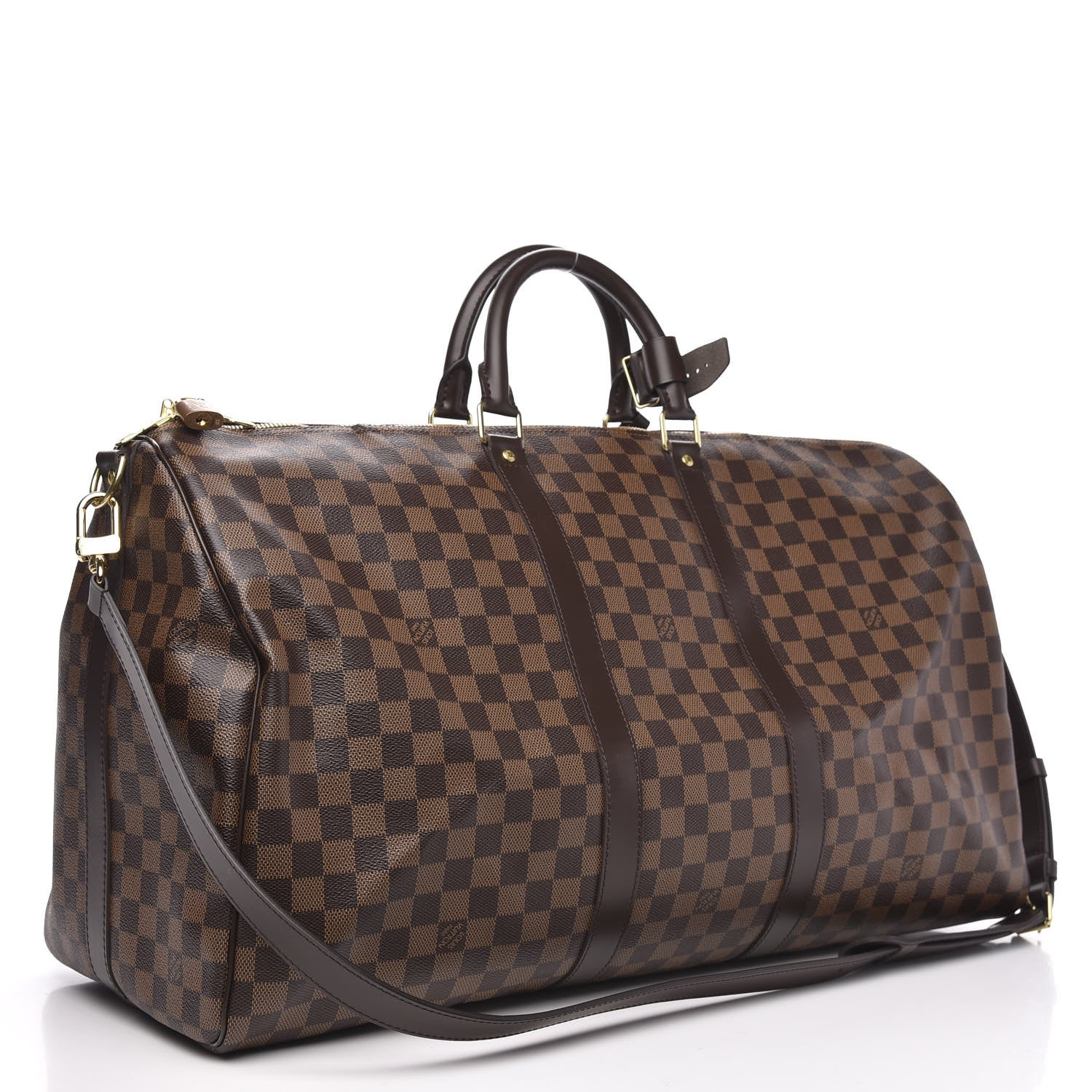 Louis Vuitton Damier Ebene Keepall Bandouliere 55 2 of 11