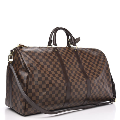 Louis Vuitton Damier Ebene Keepall Bandouliere 55 2 of 11