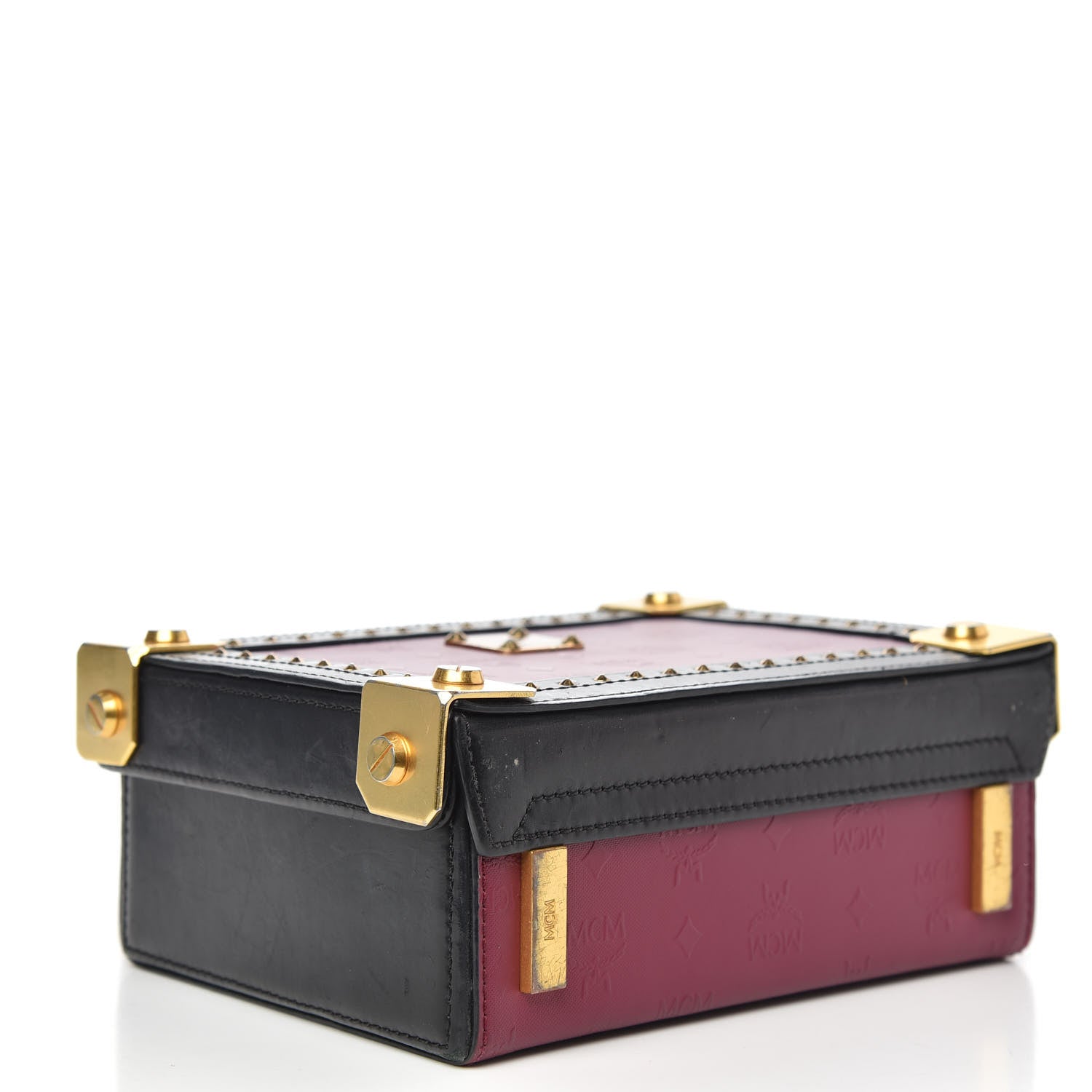 MCM Odeon Calfskin Small Berlin Crossbody Purple 4 of 11