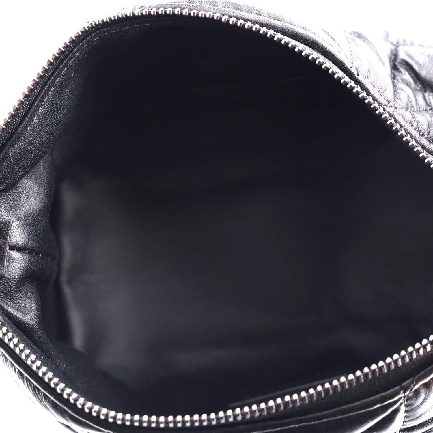 Christian Dior Calfskin Macrocannage Small Diortravel Nomad Pouch Black 4 of 9
