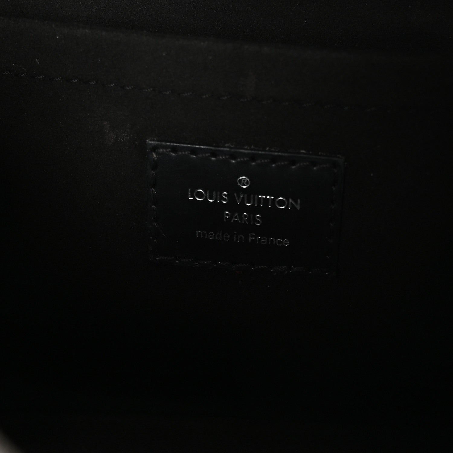Louis Vuitton Epi Montaigne Clutch Black 6 of 10