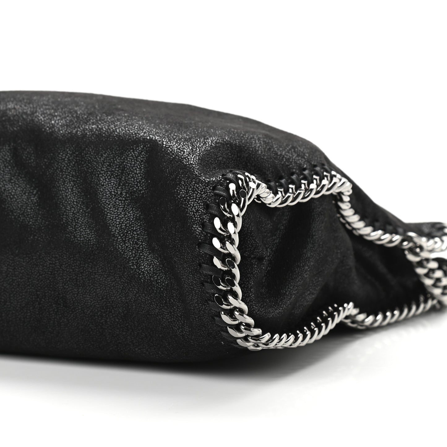 Shaggy Deer Falabella Fold Over Tote Black