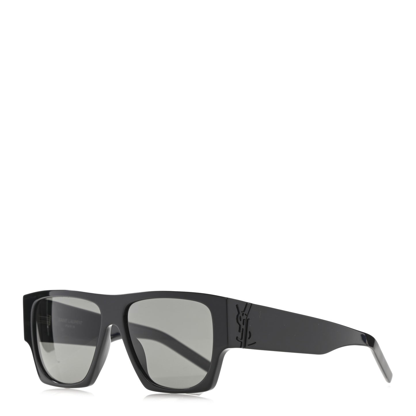 Acetate Square Sunglasses SL M17 Black
