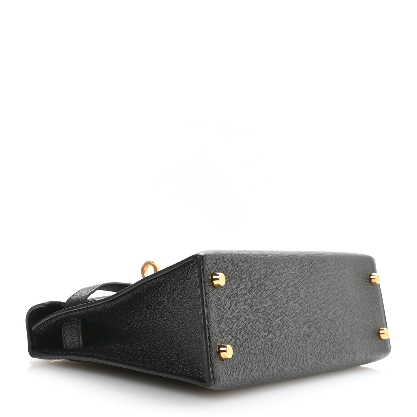 Chevre Mysore Horseshoe Mini Kelly Sellier 20 Black