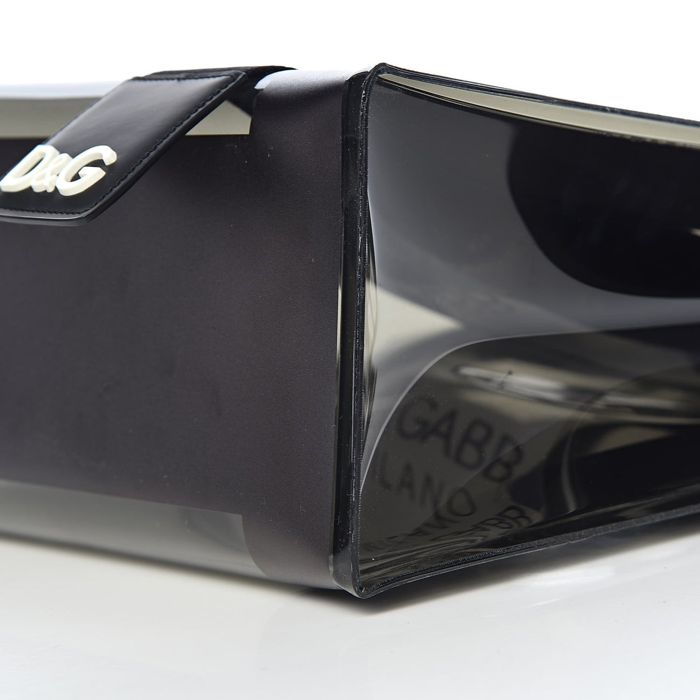 PVC Street Shopping Logo Tote Black