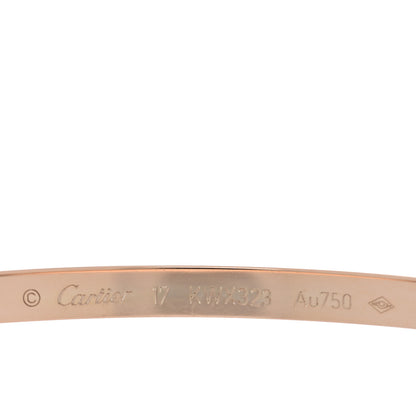 Cartier 18K Pink Gold Small LOVE Bracelet 17 3 of 6