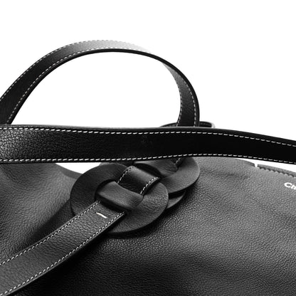 Chloe Small Grain Smooth Calfskin Medium Darryl Tote Black 5 of 7