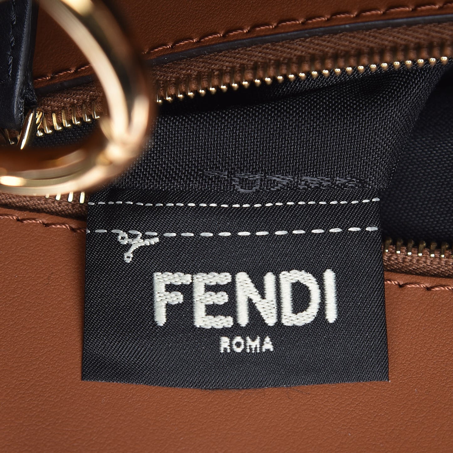 Vitello Century Opaco F is Fendi Bi-Color Regular Runaway Satchel Corteccia Black