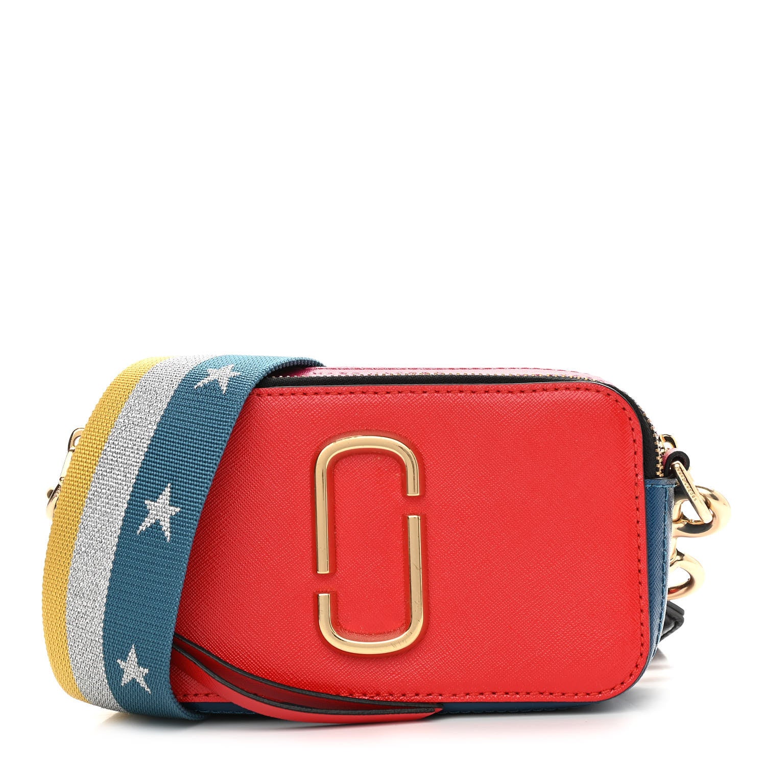 Marc Jacobs Saffino Small Snapshot Colour Block Camera Bag Red Pepper Multicolor 1 of 14