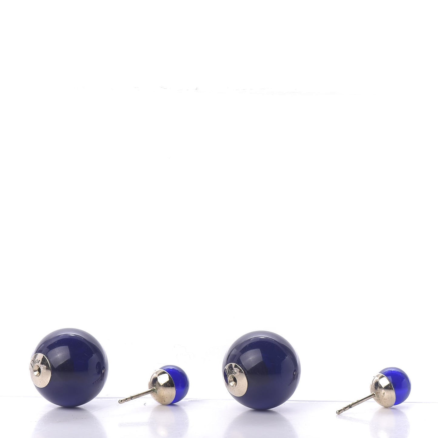 Mise En Dior Tribal Earrings Navy