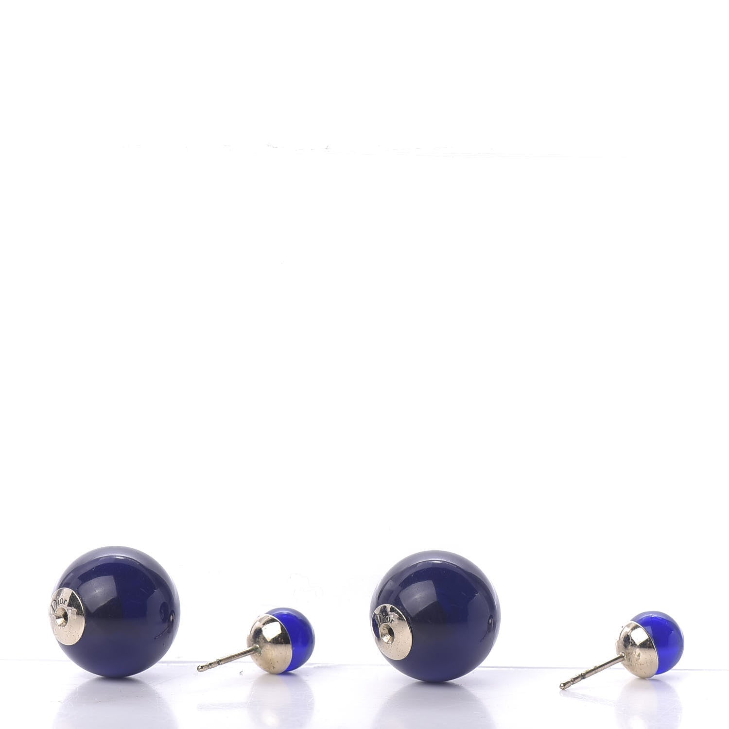 Christian Dior Mise En Dior Tribal Earrings Navy 4 of 5