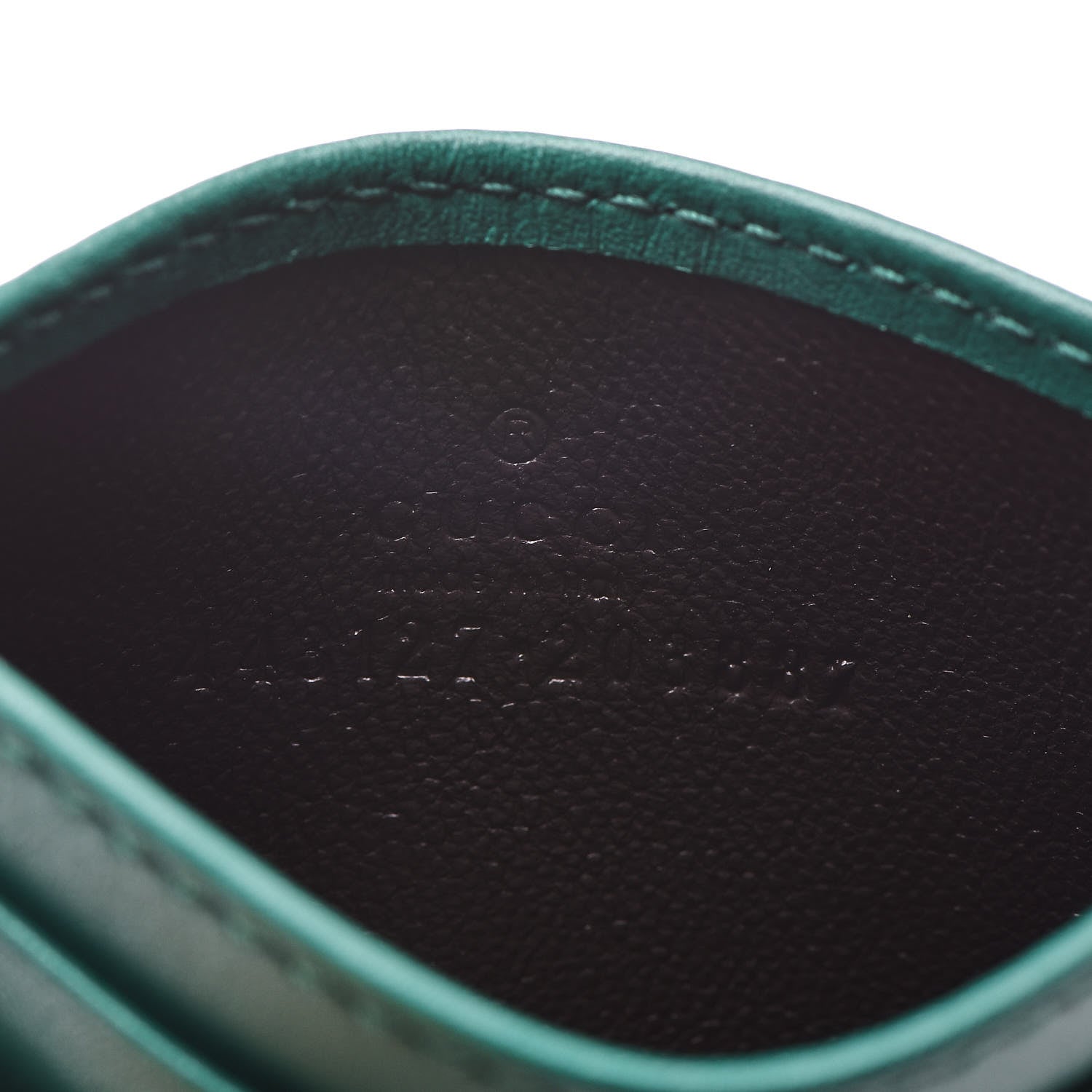 Gucci Calfskin Matelasse GG Marmont Card Holder Emerald Green 5 of 7