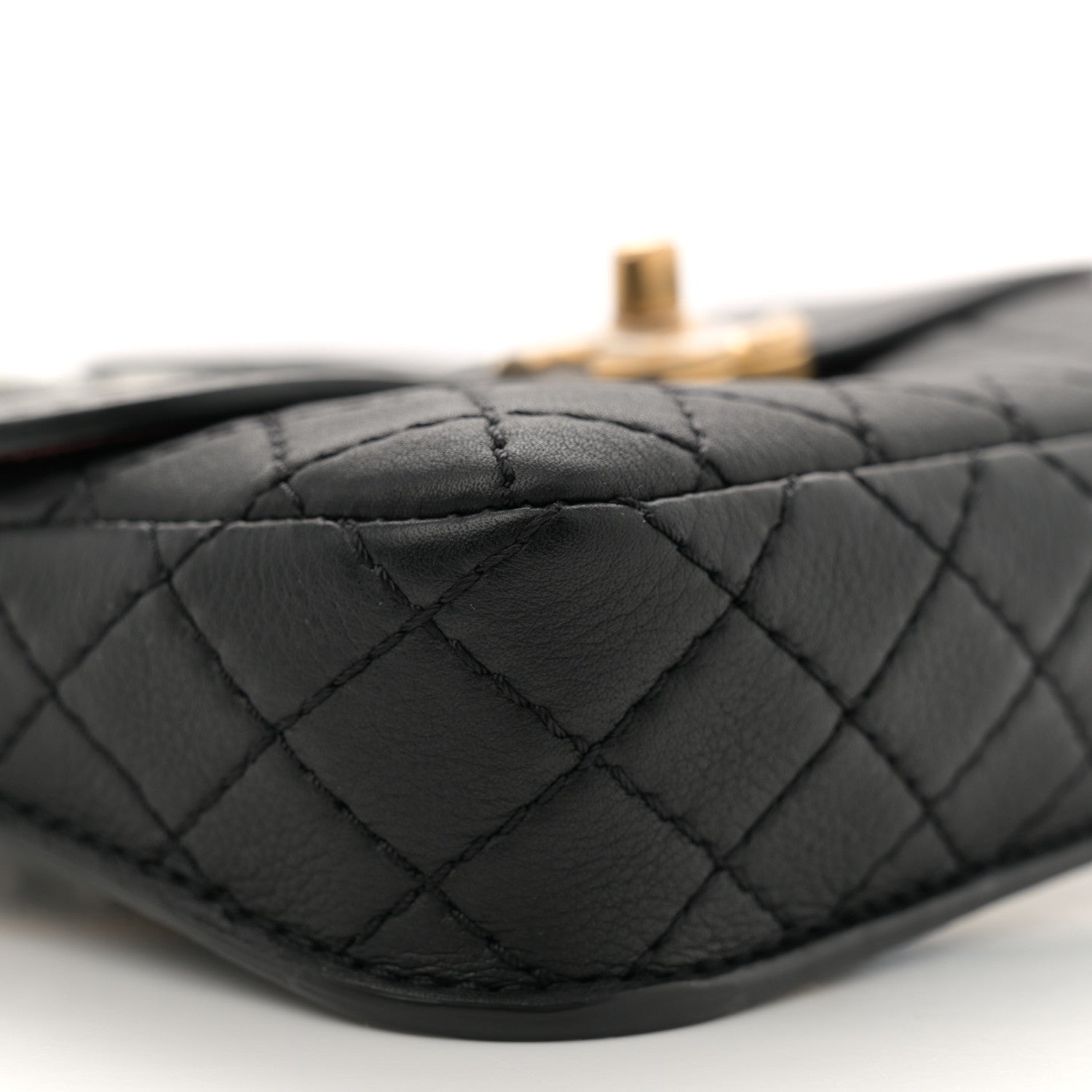 Chanel Calfskin Quilted Multi Pouching Flap And Coin Purse Black 8 of 9