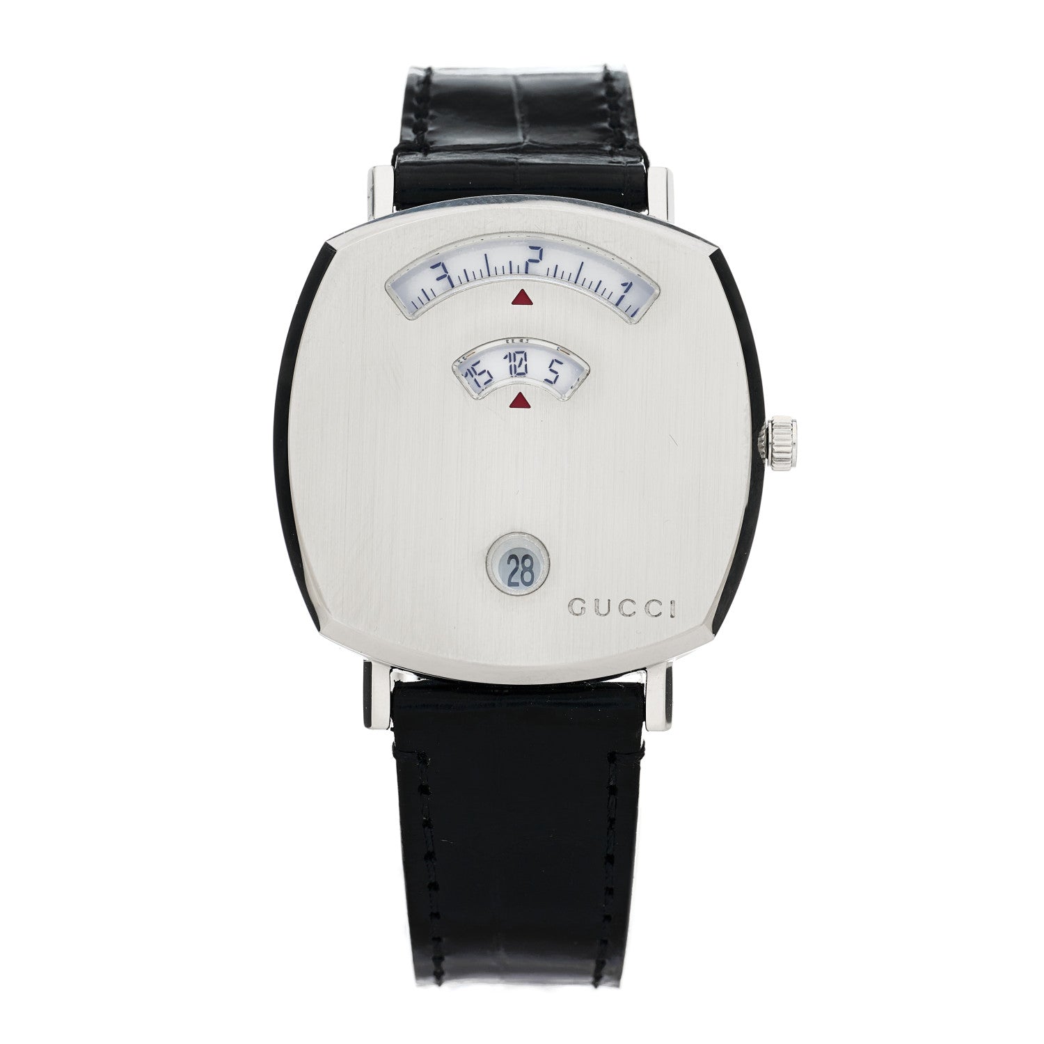 Gucci Stainless Steel Alligator 38mm Grip Quartz Watch 1 of 5