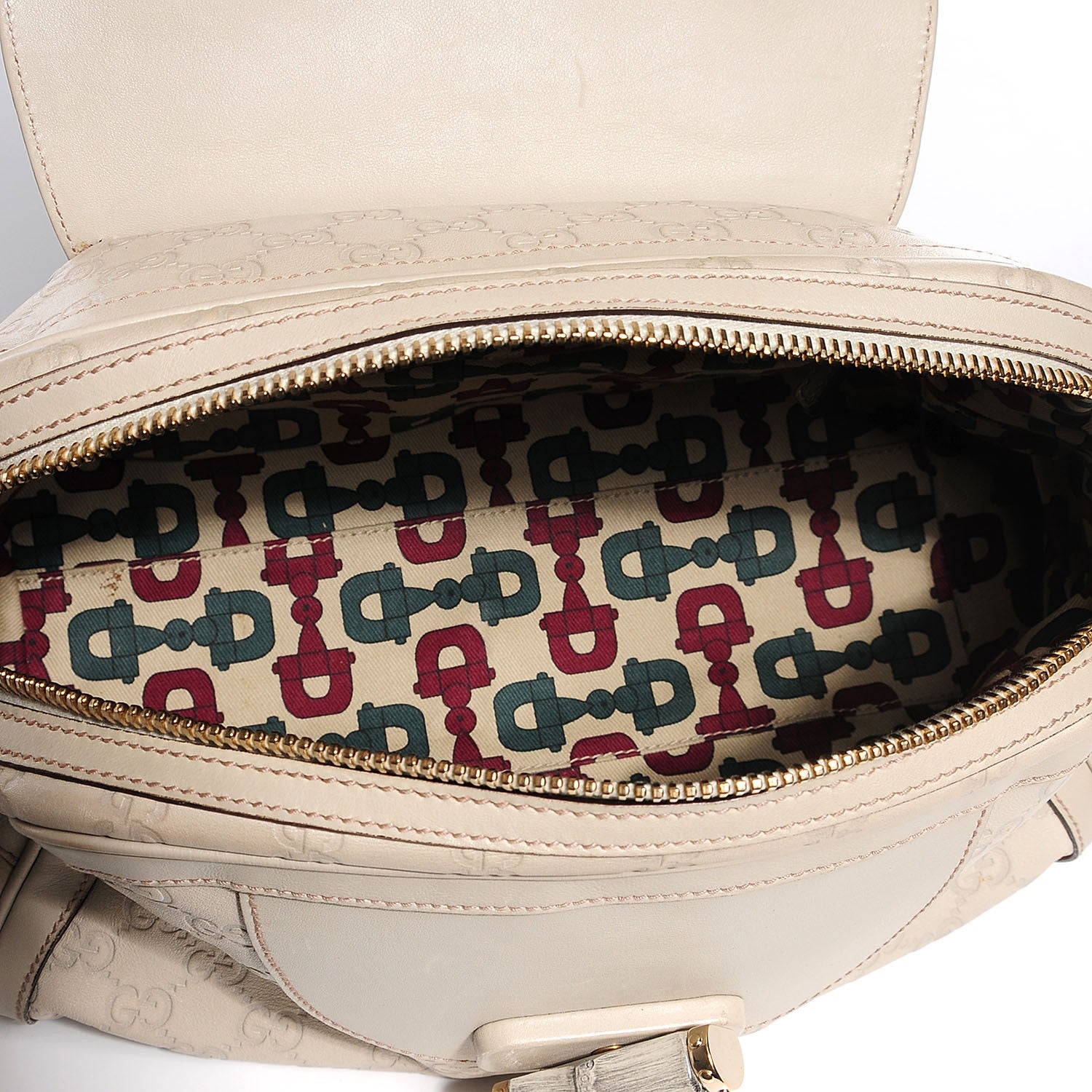 Gucci Guccissima Pop Bamboo Top Handle Tote Off White 5 of 8