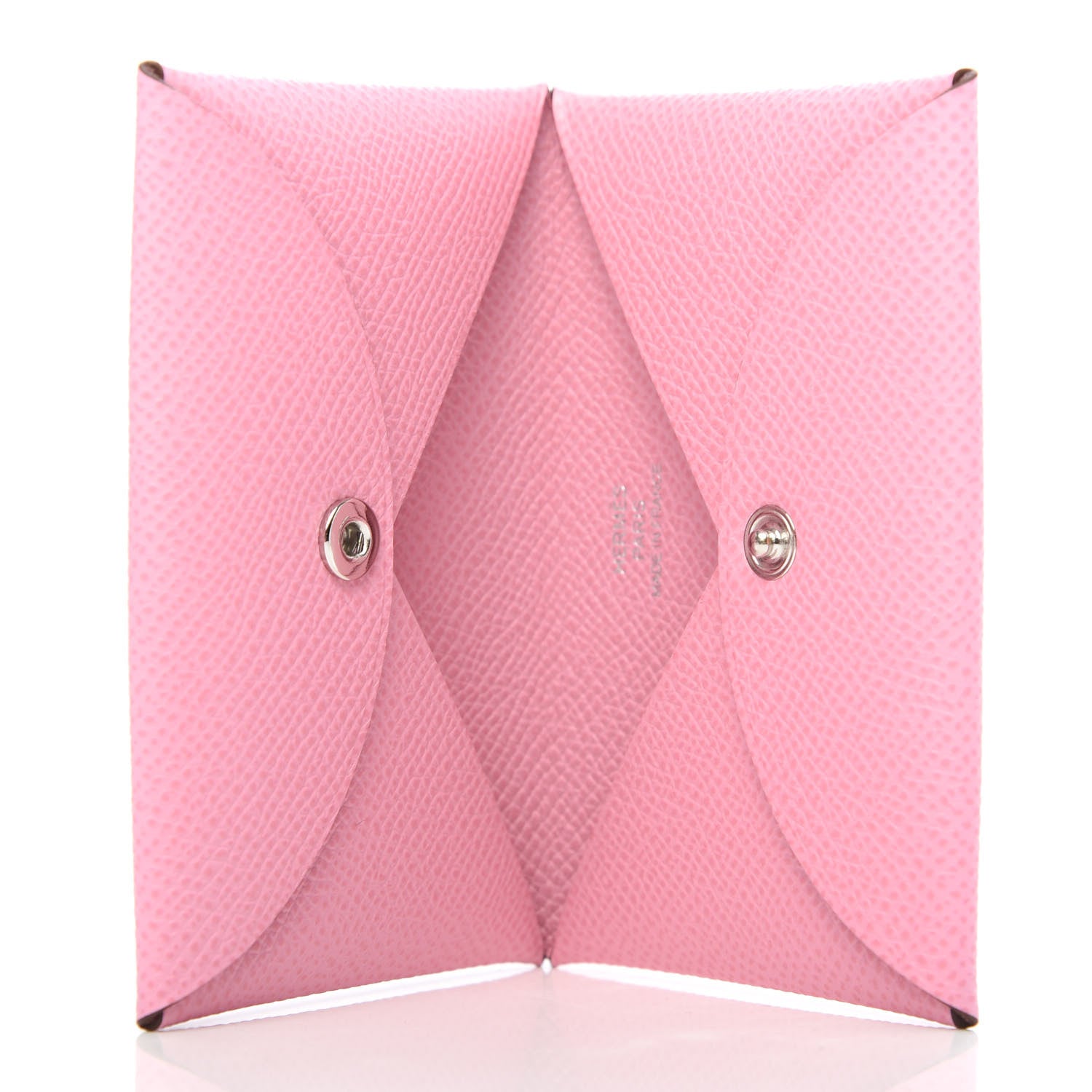 Hermes Epsom Calvi Card Case 5P Pink 5 of 7