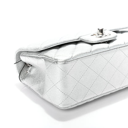 Chanel Metallic Lambskin Quilted Mini Rectangular Flap Silver 8 of 9