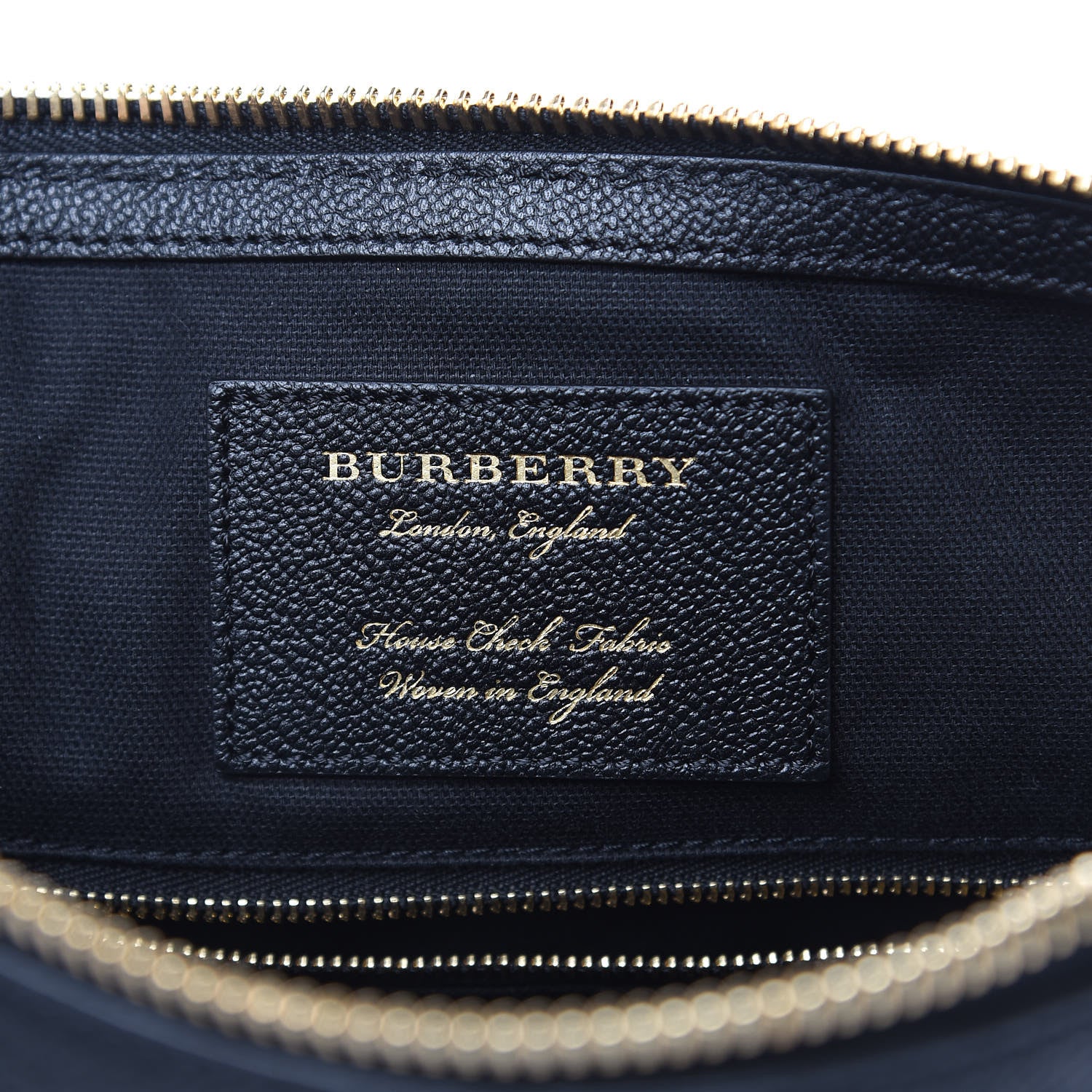 Burberry Soft Grain Calfskin House Check Small Helmsley Crossbody Black 6 of 10