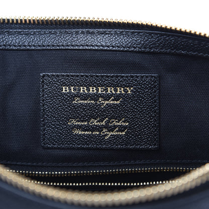 Burberry Soft Grain Calfskin House Check Small Helmsley Crossbody Black 6 of 10