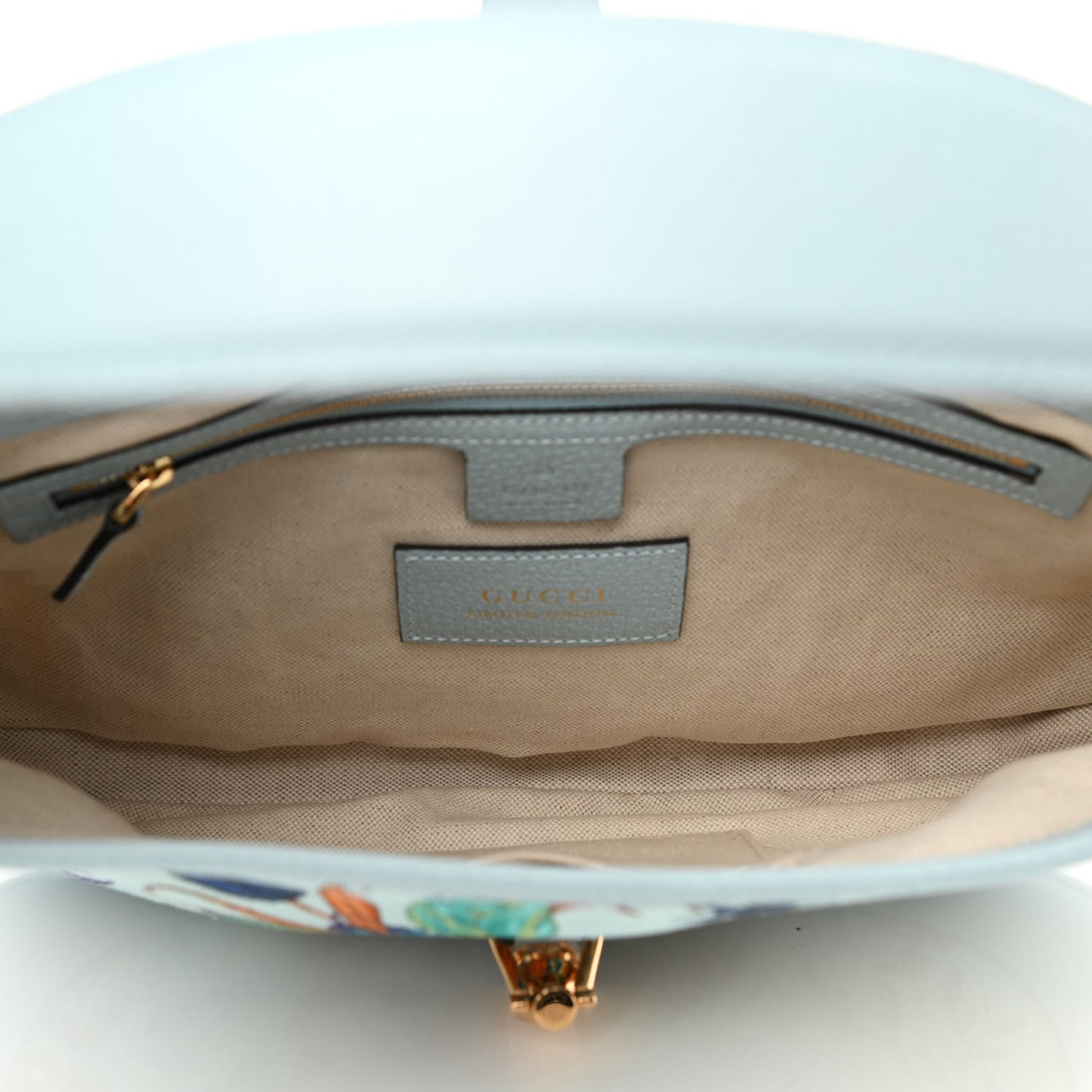 Canvas Flora Medium Jackie Hobo Light Blue