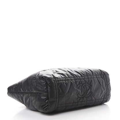 Chanel Nylon Quilted Large Coco Cocoon Tote Black 3 of 9