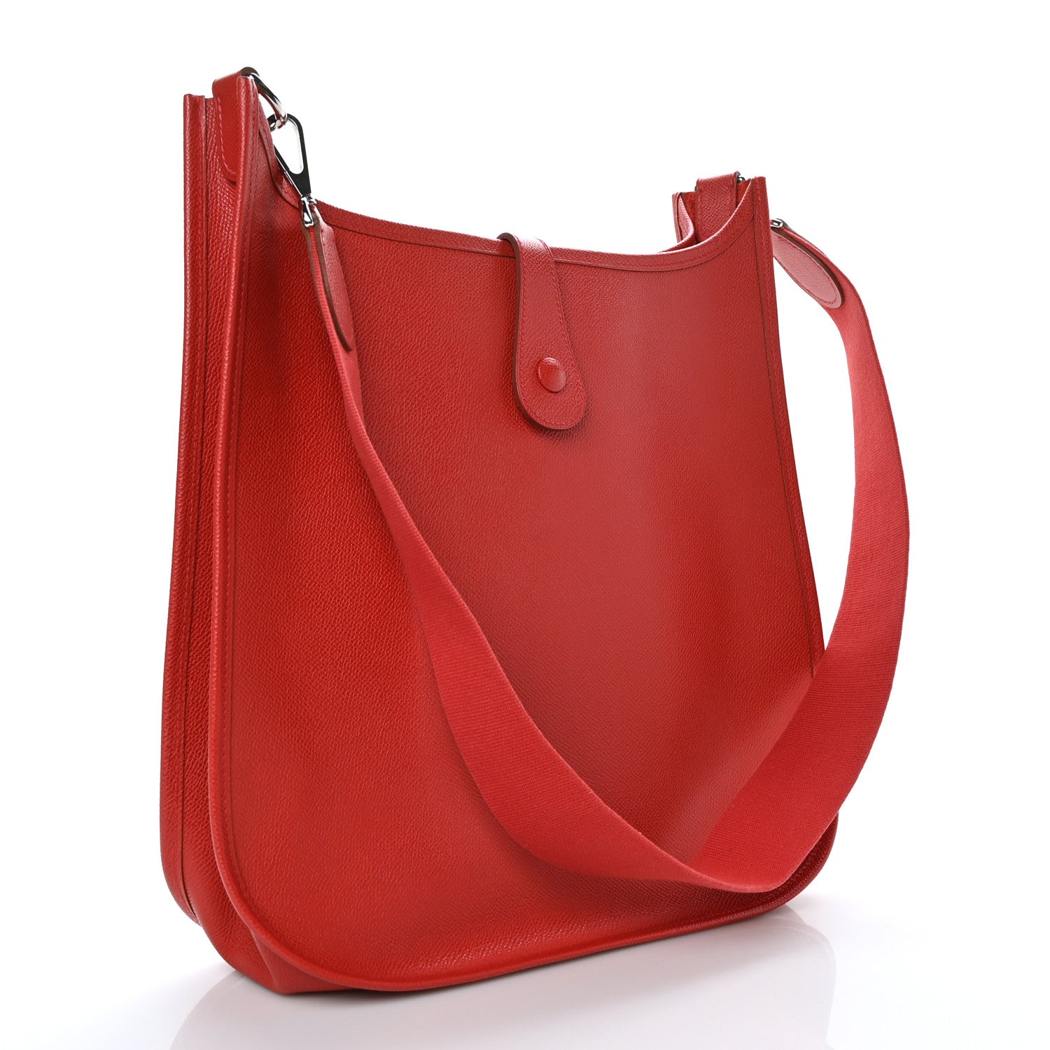Hermes Courchevel Evelyne GM Rouge Vif 3 of 9