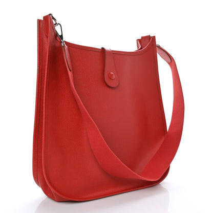 Hermes Courchevel Evelyne GM Rouge Vif 3 of 9
