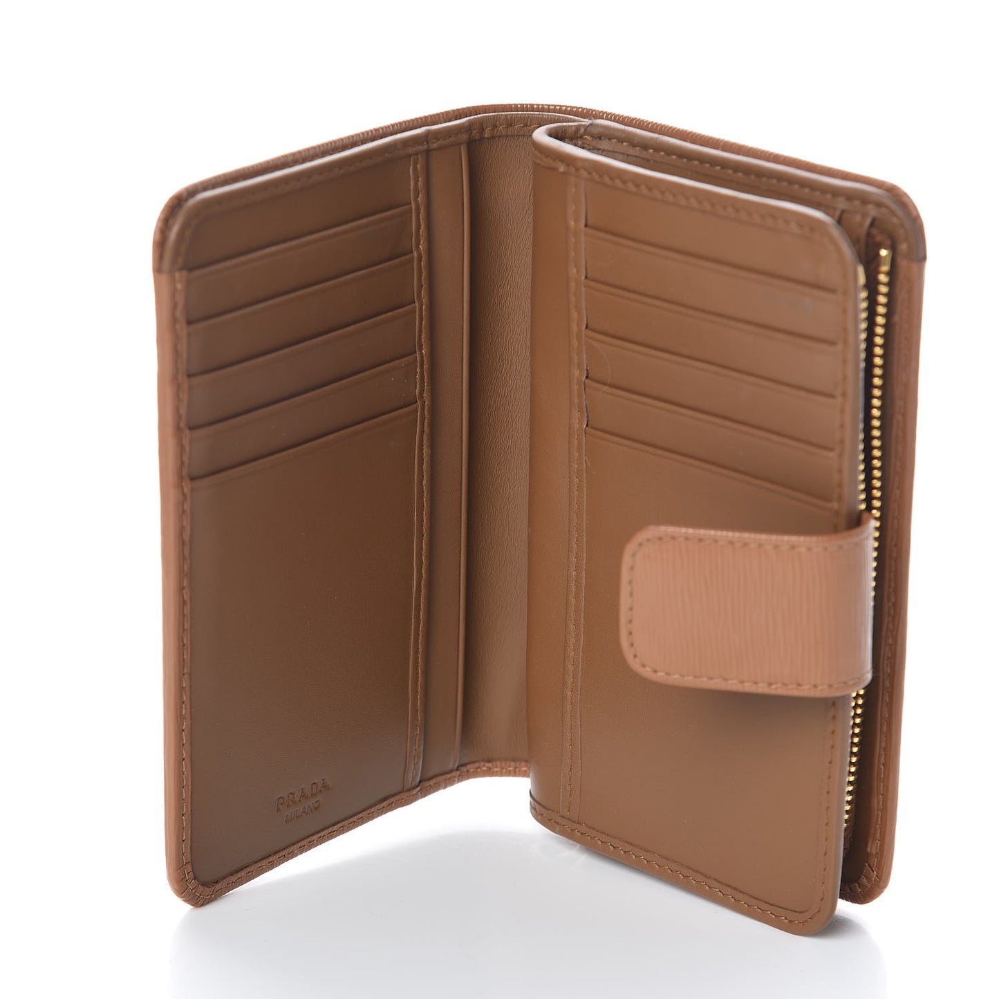 Vitello Move Compact Wallet Caramel