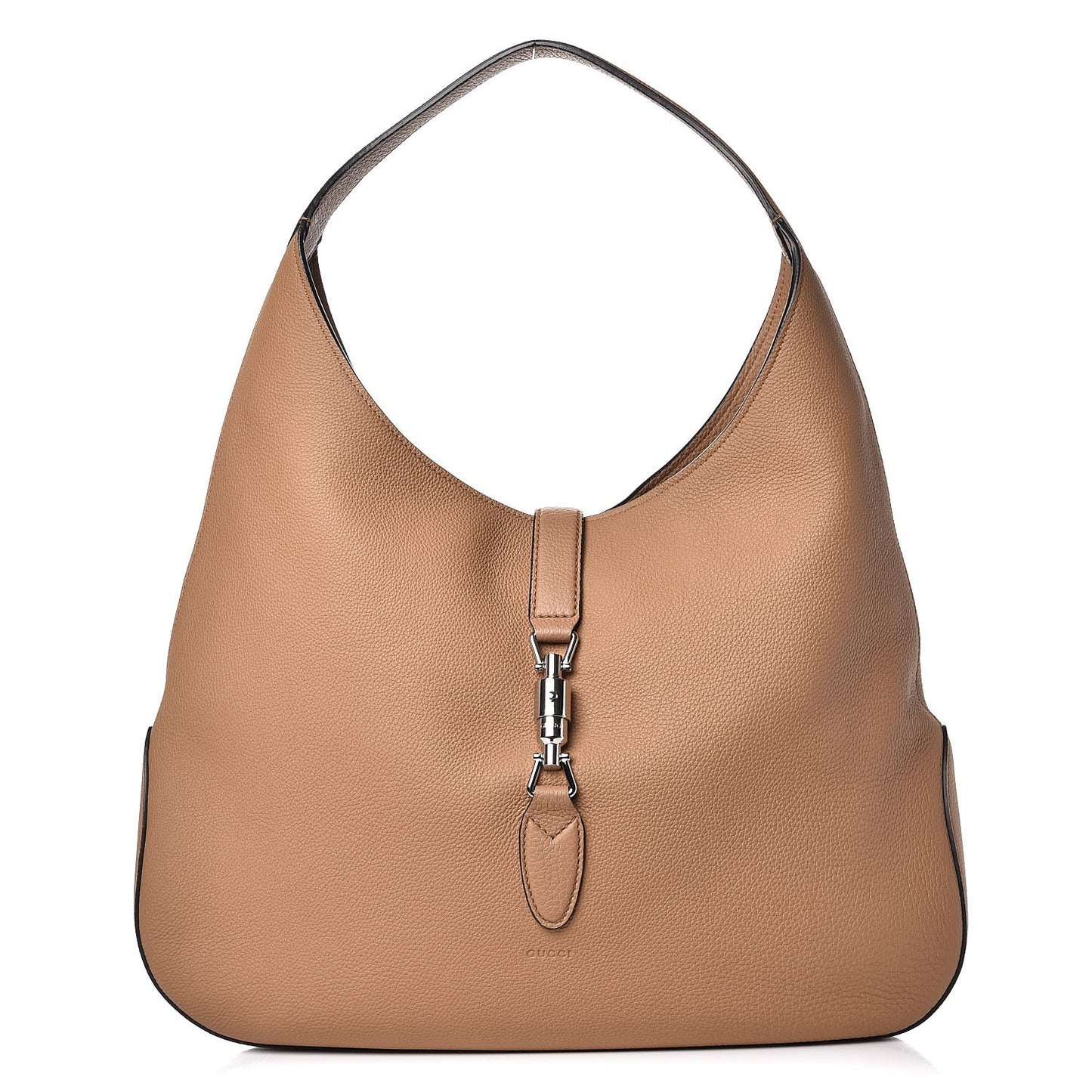 Soft Grained Calfskin Large Jackie Hobo Classic Camel