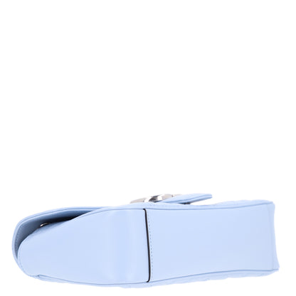 Gucci Calfskin Matelasse Small GG Marmont Shoulder Bag Porcelain Light Blue 4 of 10