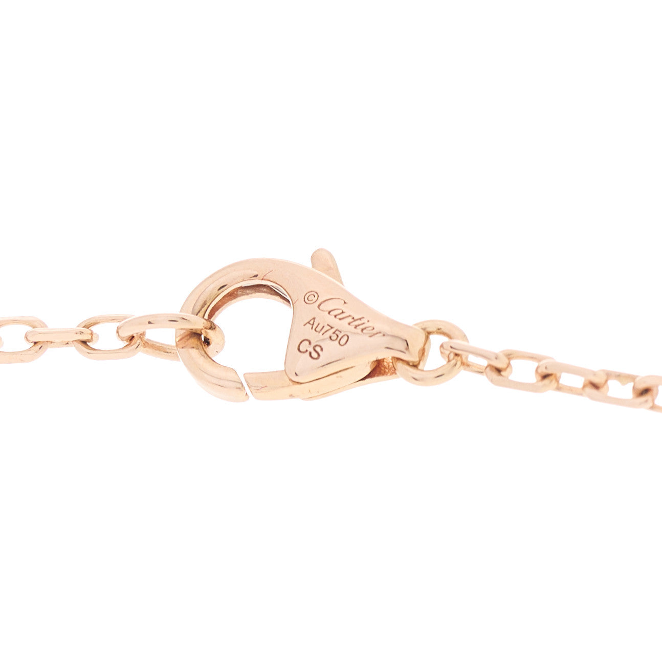 Cartier 18K Pink White Yellow Gold Diamond Trinity Pendant Necklace 4 of 6