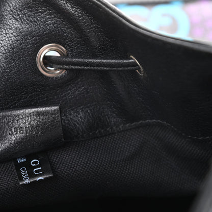 Gucci GG Supreme Monogram Psychedelic Bucket Bag Black 7 of 10