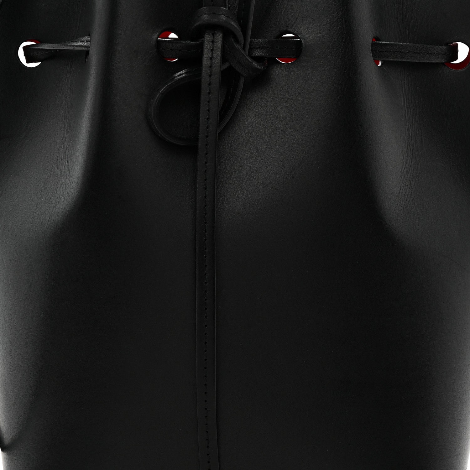 Mansur Gavriel Calfskin Mini Bucket Bag Black Flamma 8 of 13