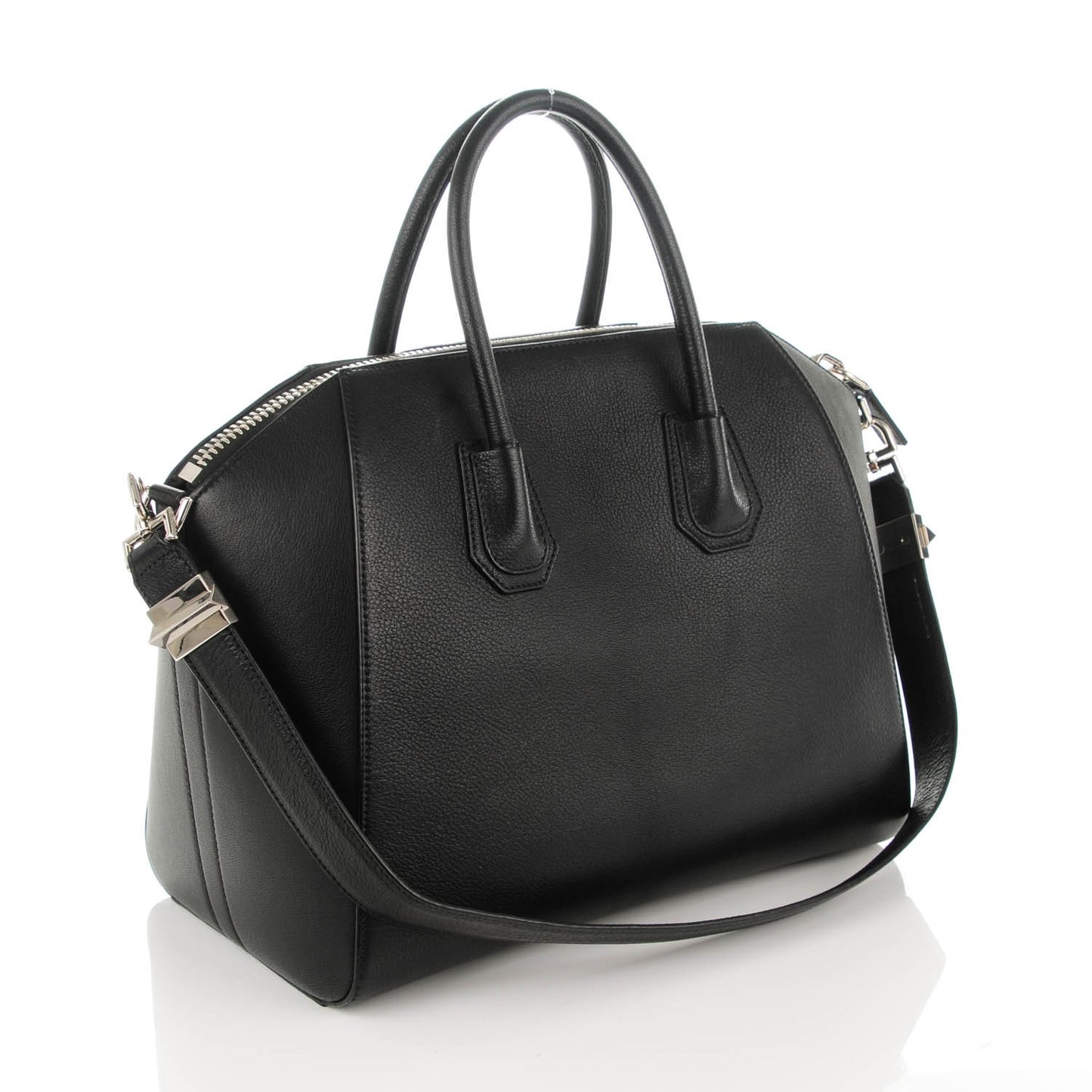Sugar Goatskin Medium Antigona Black