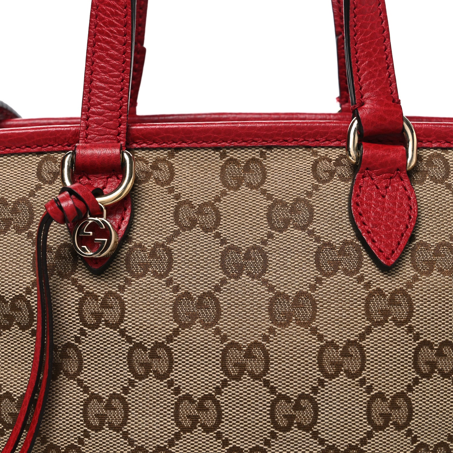 Gucci Monogram Small Bree Tote Red 8 of 10