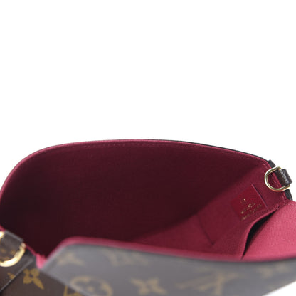 Louis Vuitton Monogram Pochette Felicie Chain Wallet Fuchsia 5 of 13