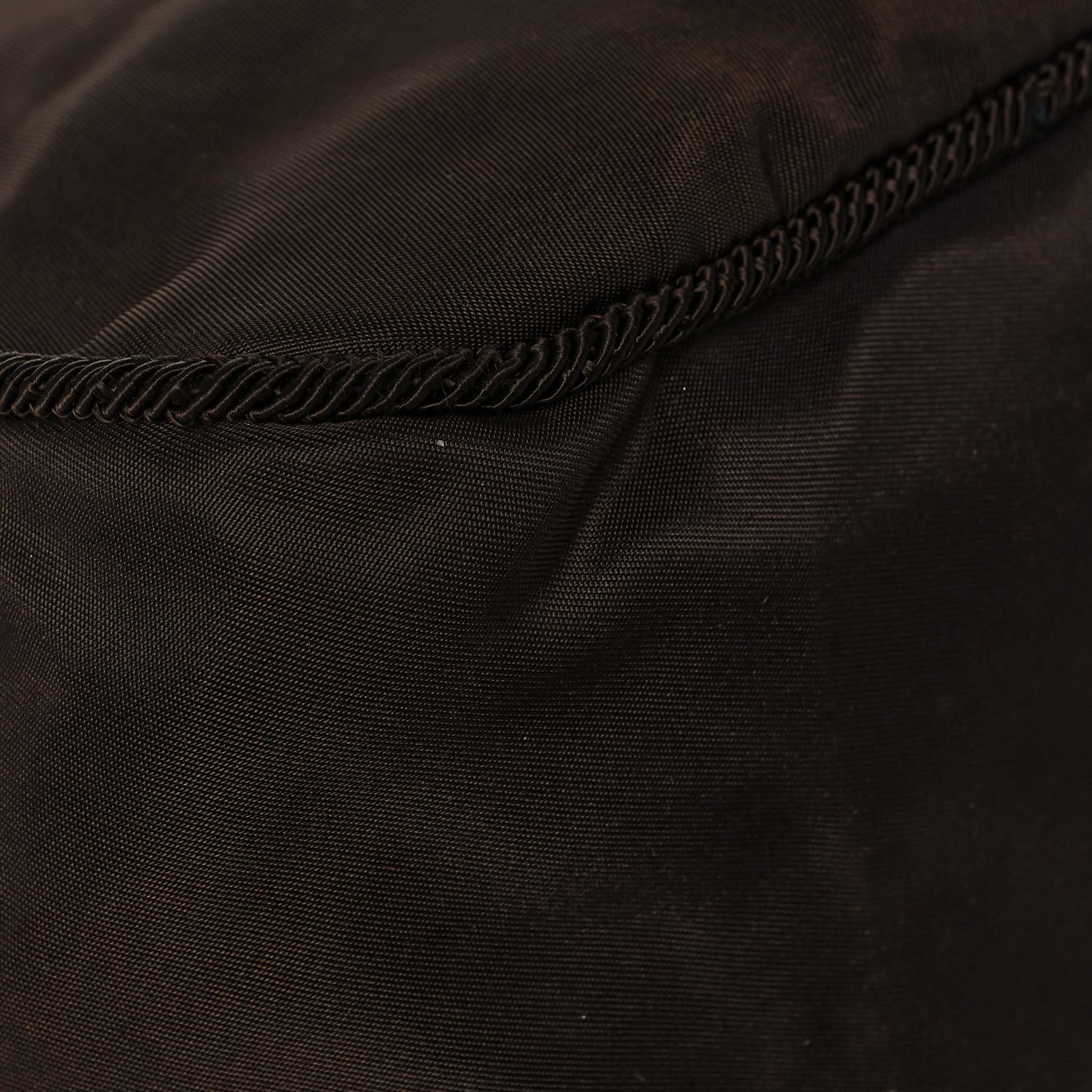 Tessuto Nylon Beaded Tassel Shoulder Bag Brown