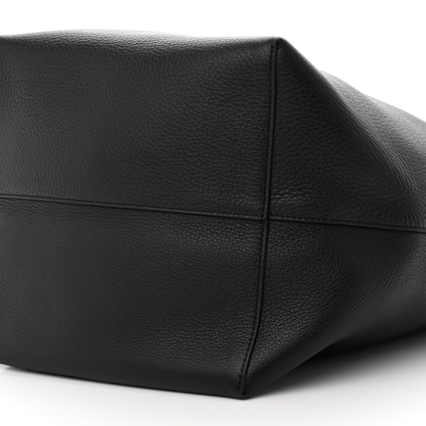 Grained Calfskin Large N/S Park Tote Black