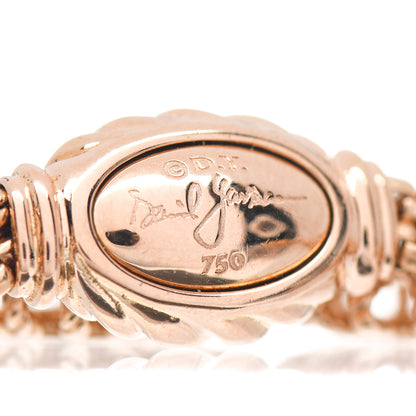 David Yurman 18K Rose Gold Diamond Starburst Adjustable Bracelet 4 of 4