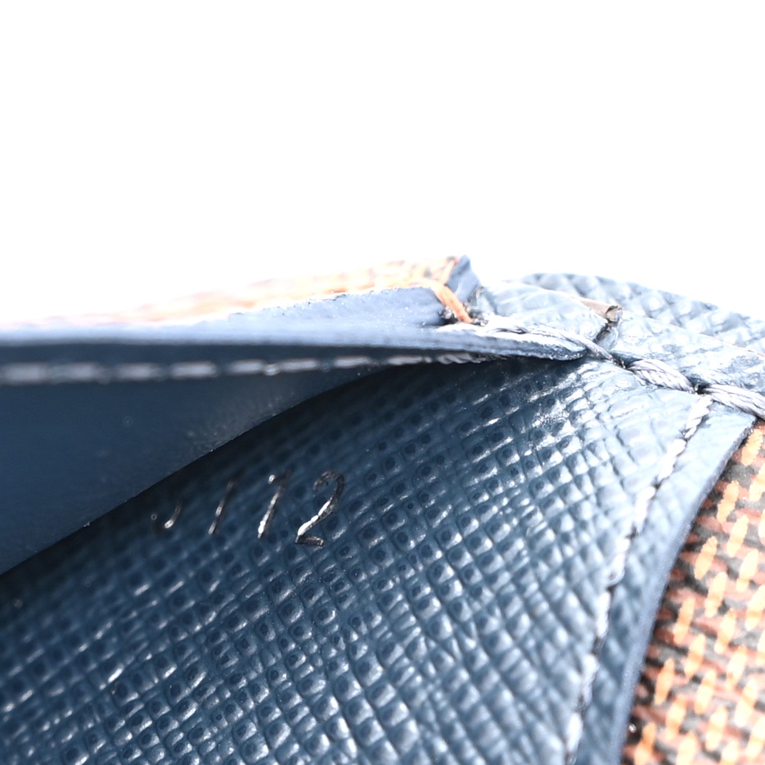 Louis Vuitton Damier Ebene Brazza Wallet Blue 9 of 12