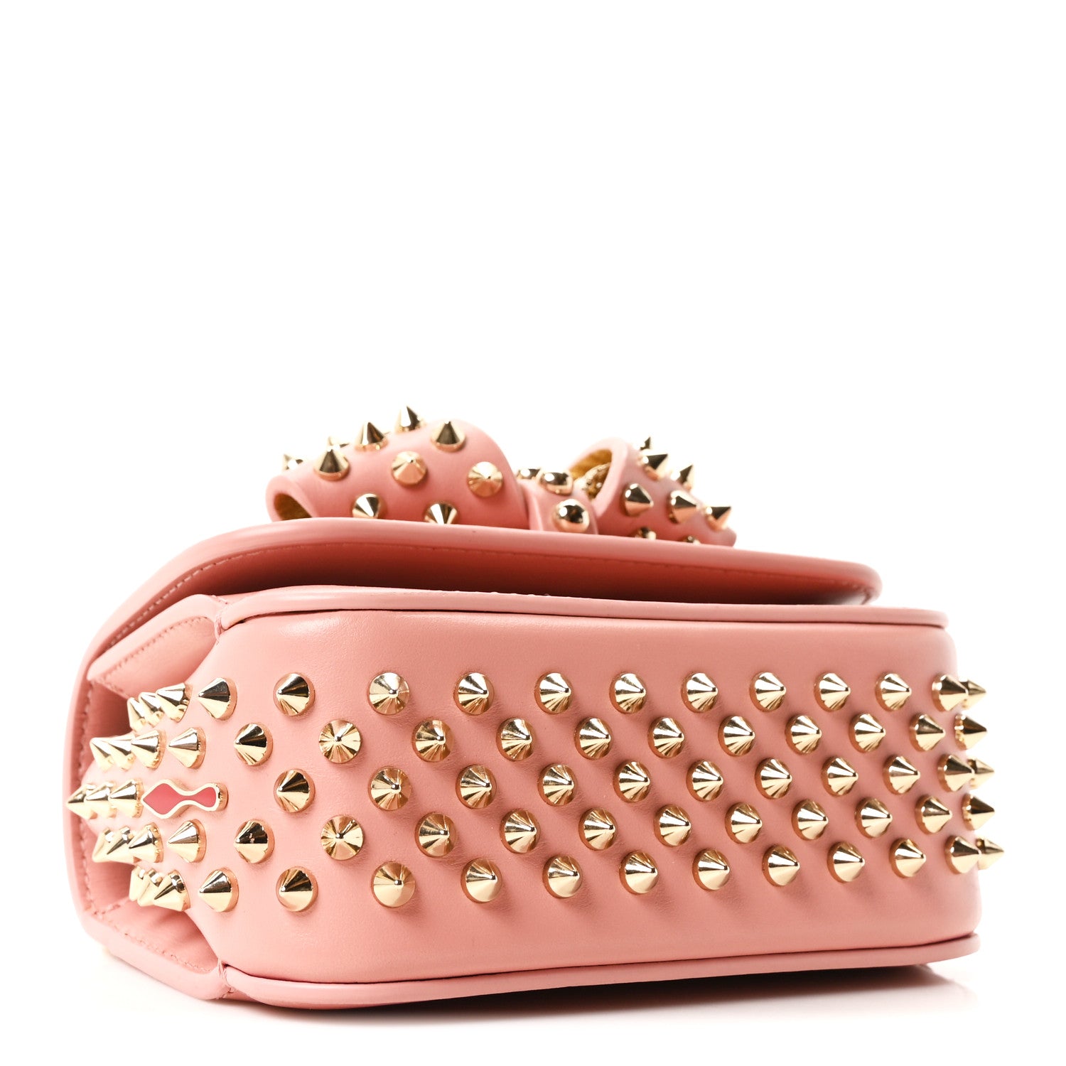 Christian Louboutin Calfskin Spikes Mini Sweety Charity NV Crossbody Bag Ronsard 4 of 9
