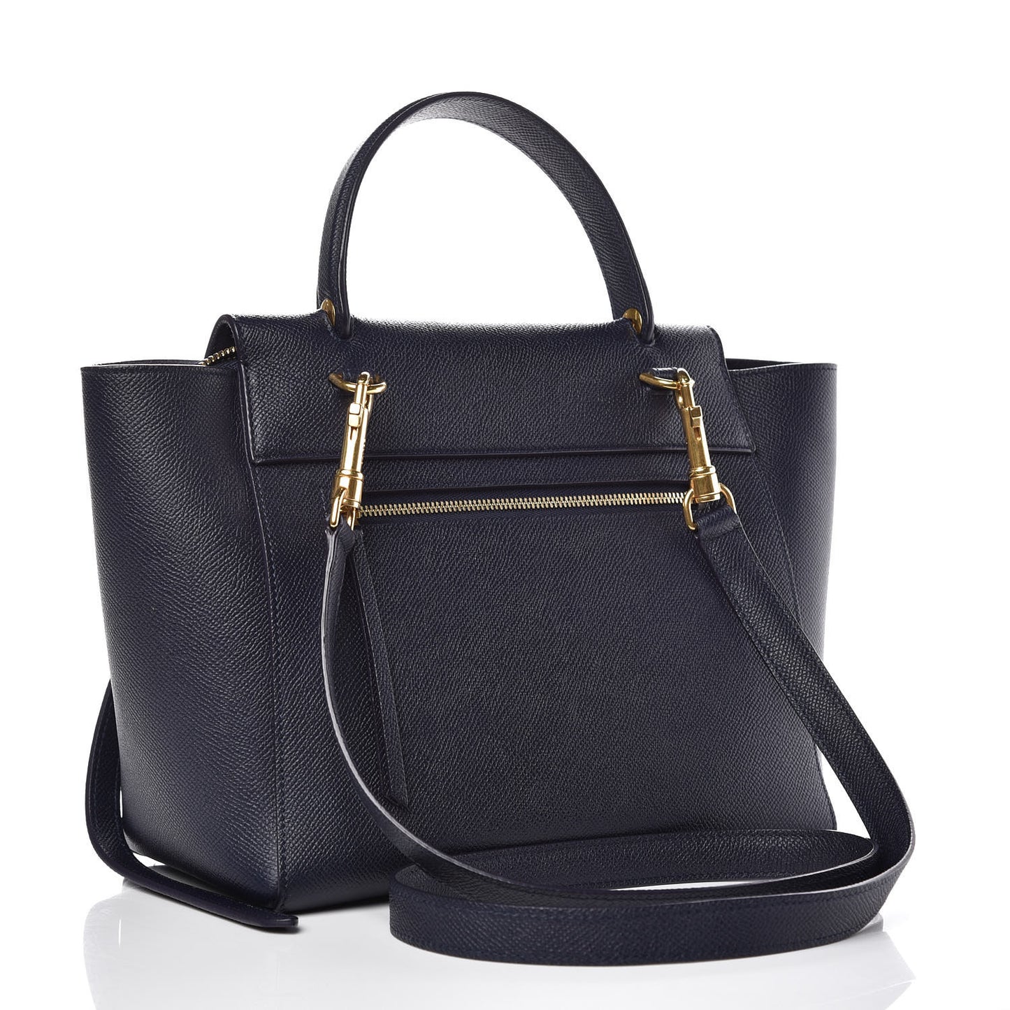 Baby Grained Calfskin Micro Belt Bag Steel Blue