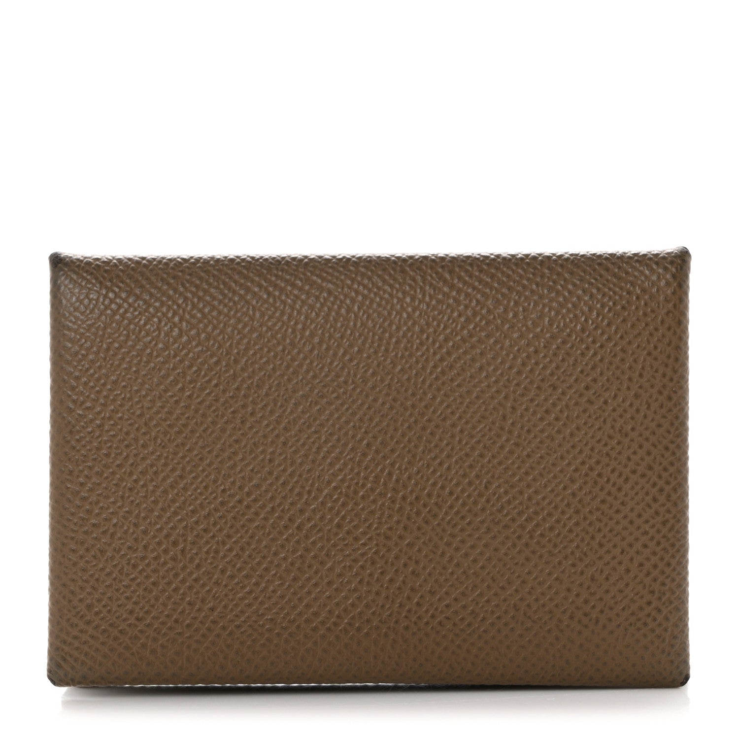 Hermes Epsom Calvi Card Case Etoupe 1 of 12