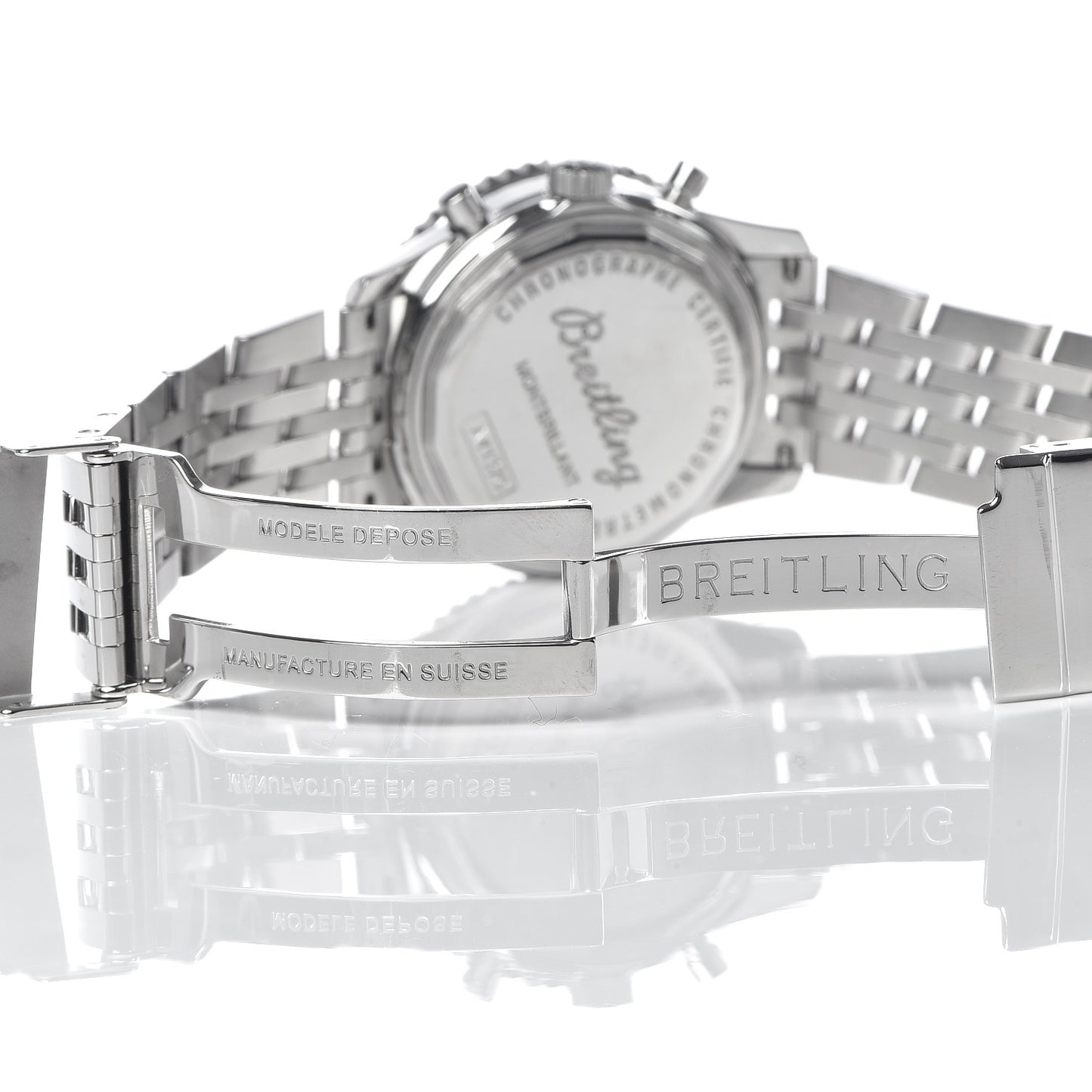 Stainless Steel 38mm Navitimer Montbrillant Chronograph Automatic Watch A41330