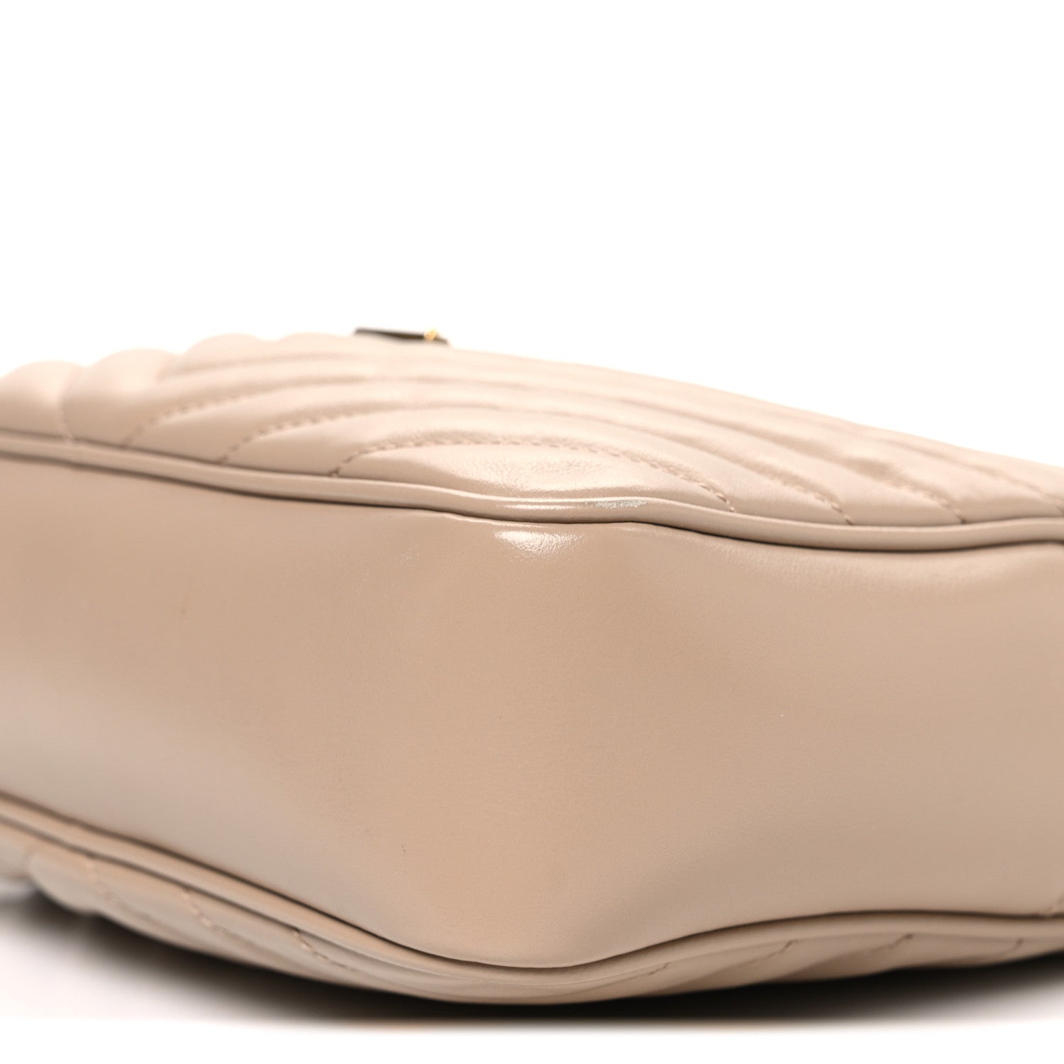 Saint Laurent Calfskin Matelasse Monogram Lou Camera Bag Dark Beige 10 of 11